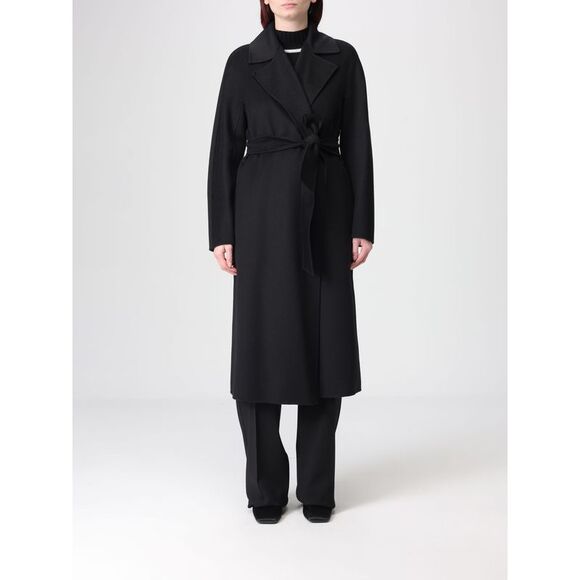 MAX MARA STUDIO Jackets & Blazers - Max Mara Studio Coat Woman Black